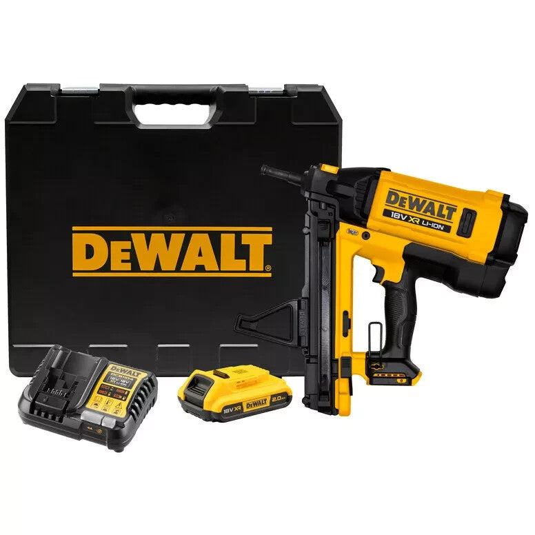 DeWalt DGN845D1-GB 18V XR C6 Trak-It Gas Nailer, 1x 2.0Ah Battery, Charger