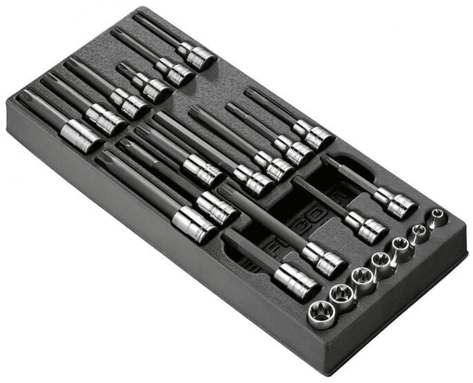 Facom MOD.CH 24 Piece 1/2″ Drive Cylinder Head Tool Set In Palstic Module