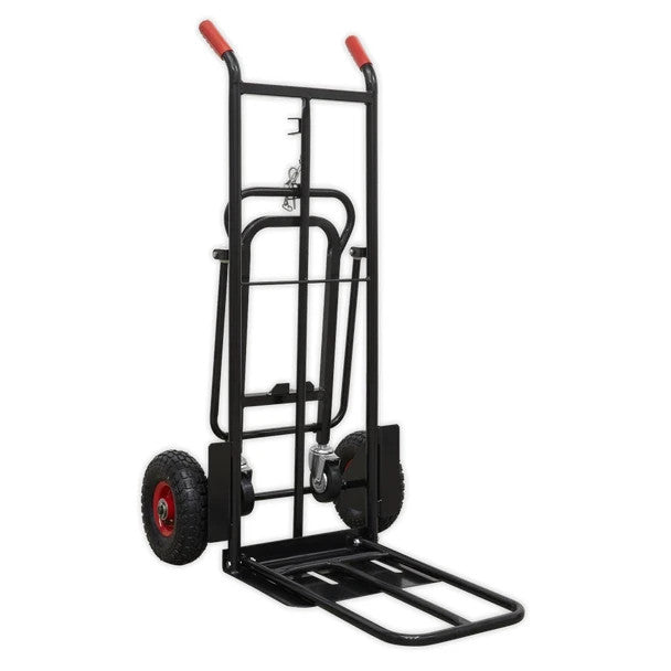 Sealey CST989HD Premier Heavy-Duty 3-in-1 Sack Truck with PU Tyres 300kg Cap